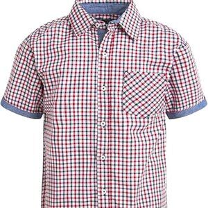Original Ben Sherman Plaid Short-Sleeve Shirt, Boys 6, 3/$15.00
